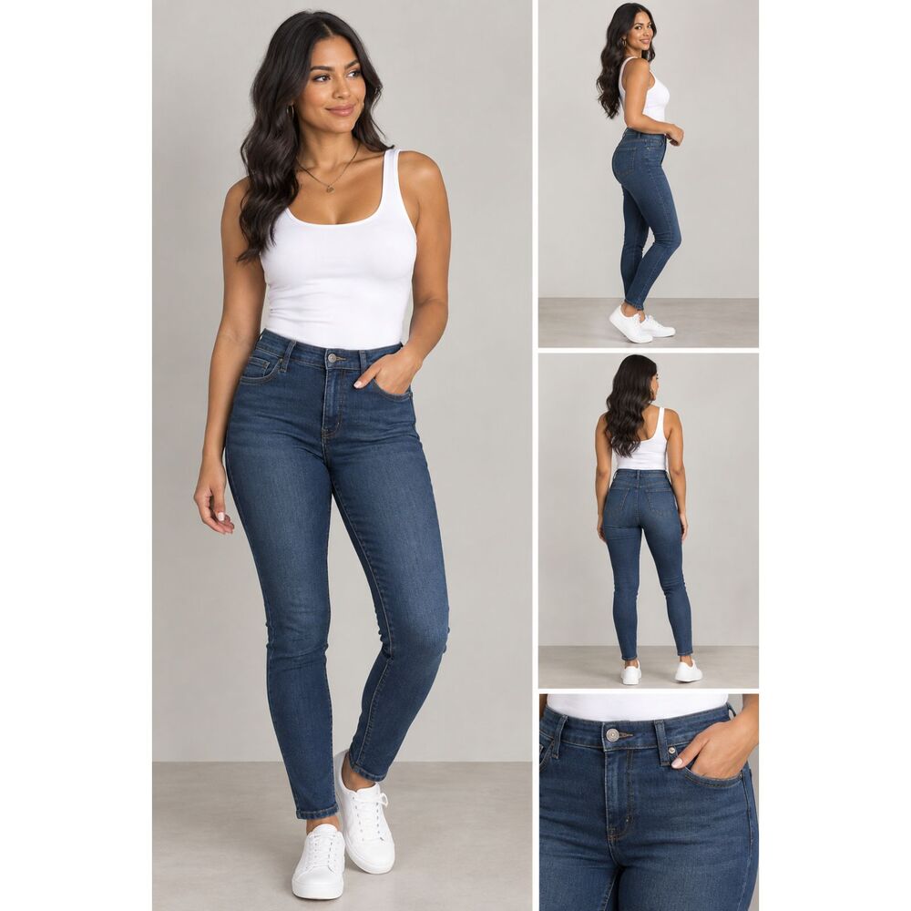 Paris Blues Junior Dark Wash Skinny Jeans Size 3 NWT